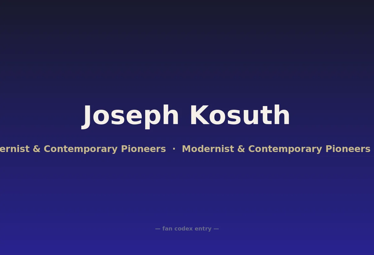 Joseph Kosuth