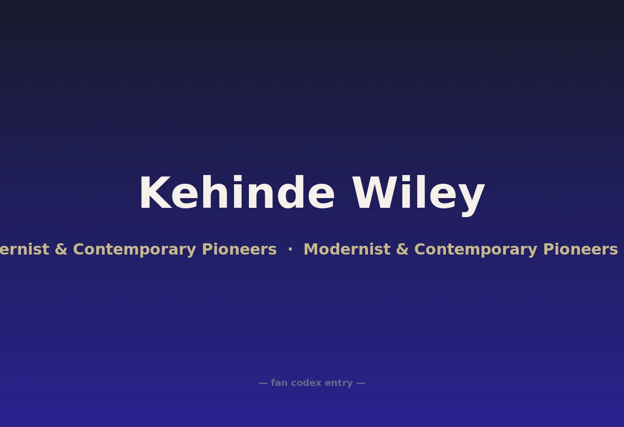 Kehinde Wiley