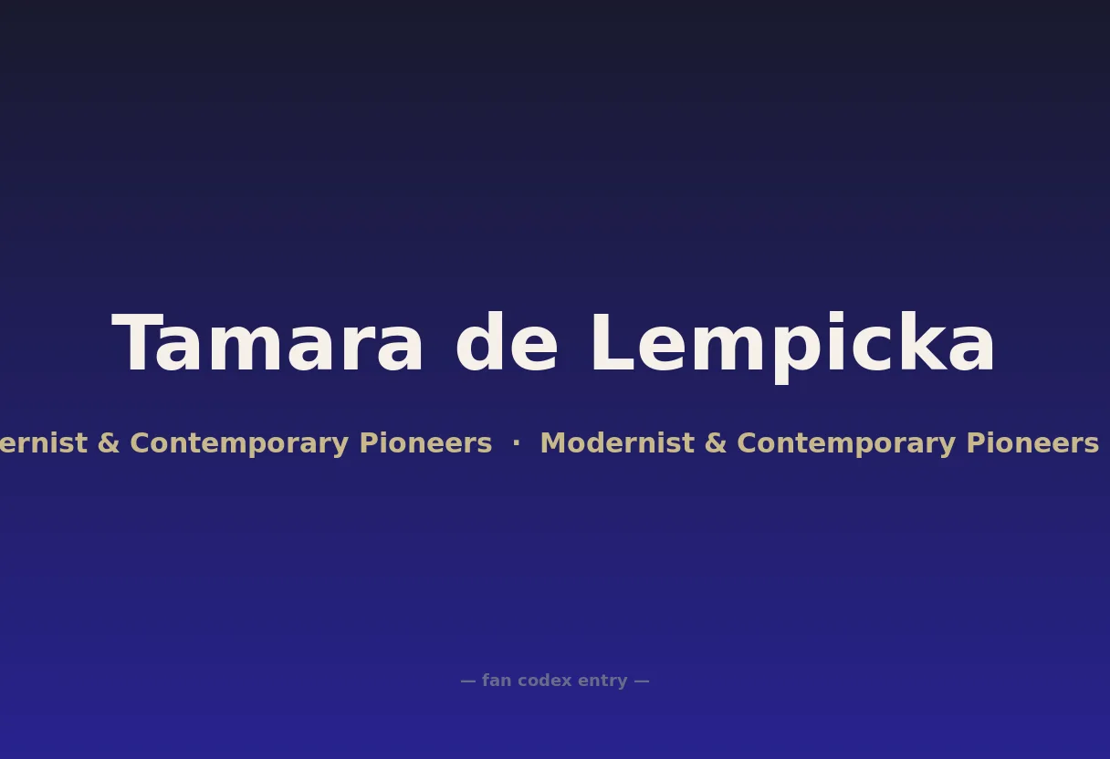 Tamara de Lempicka